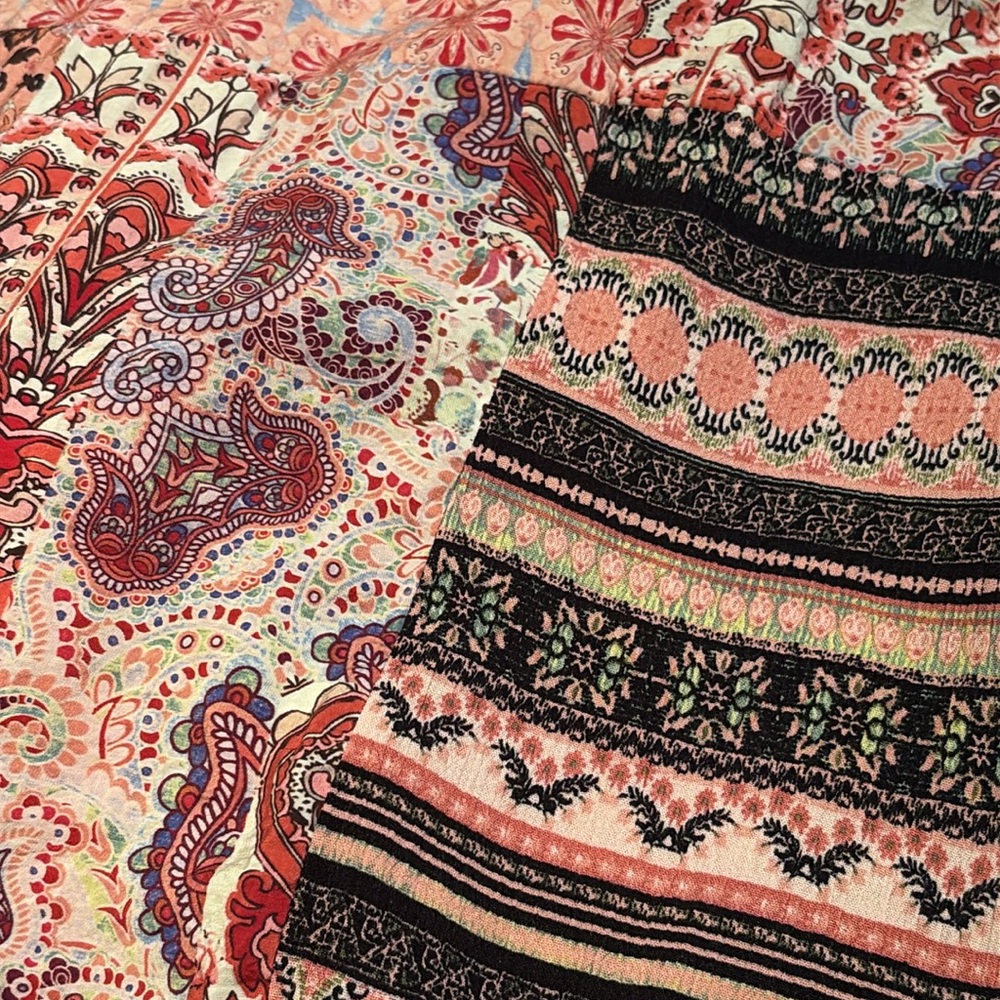 Oli & Hali Multicolor Patchwork Button Down Shirt… - image 8